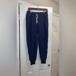 Men’s Figs Navy blue jogger scrub pants size S short